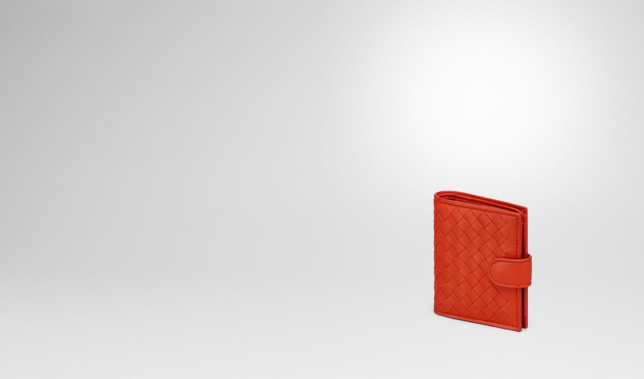 terracotta intrecciato nappa mini wallet landing