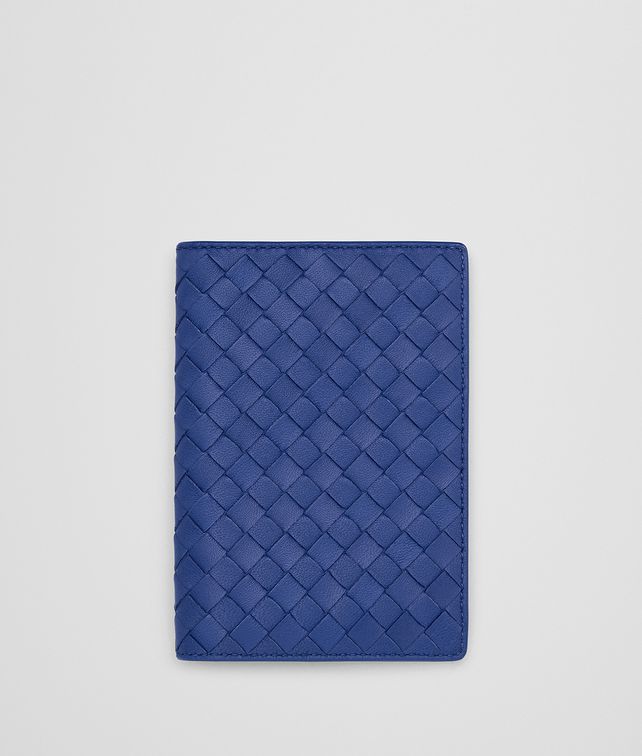 BOTTEGA VENETA COBALT INTRECCIATO NAPPA PASSPORT CASE Other Accessories E fp