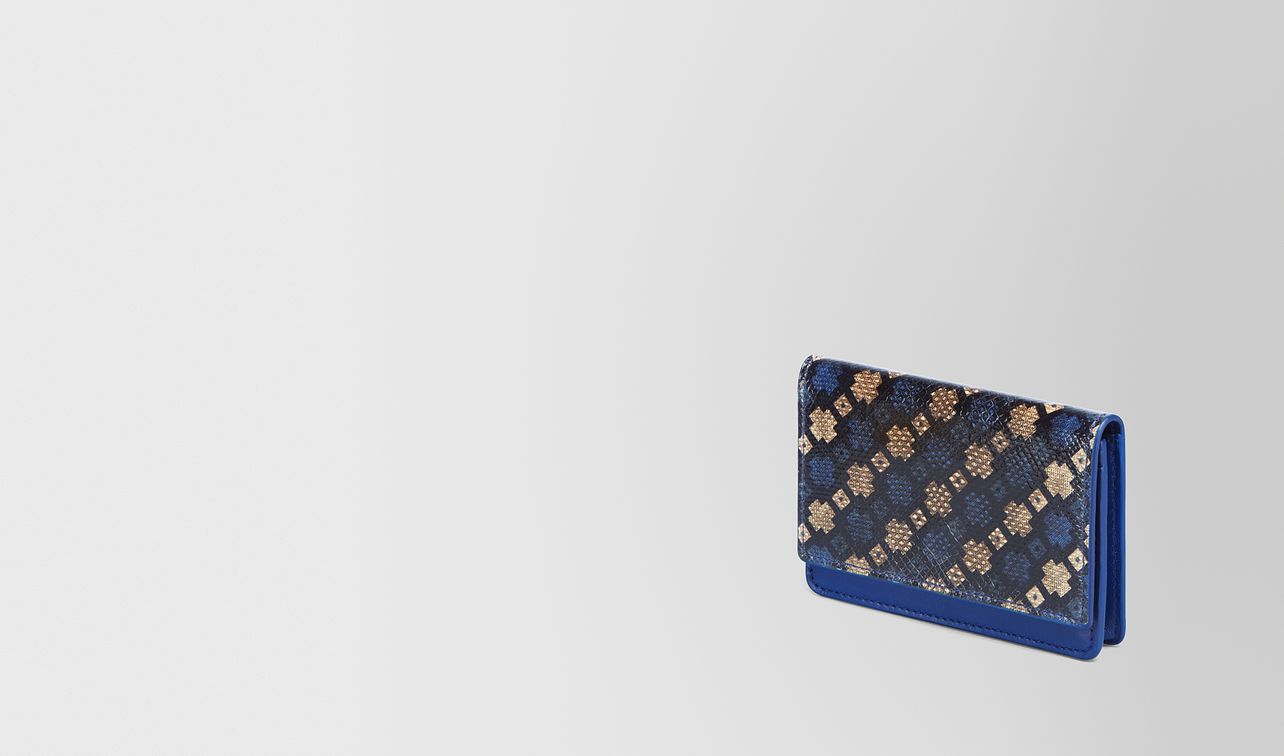 cobalt intrecciato nappa card case landing