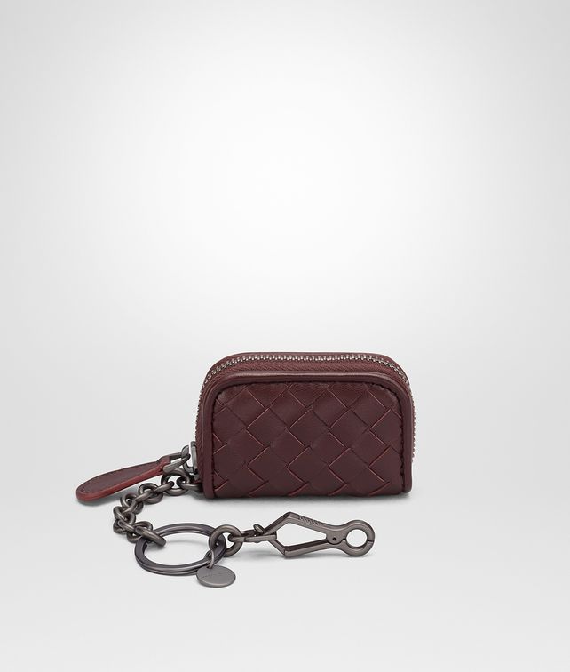 BOTTEGA VENETA DARK BAROLO INTRECCIATO NAPPA KEY RING Keyring or Bracelets E fp