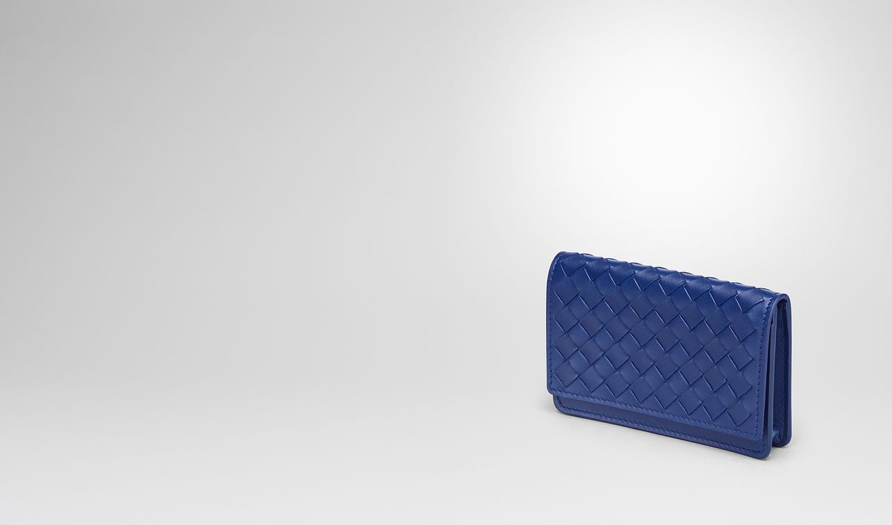 cobalt intrecciato nappa card case landing