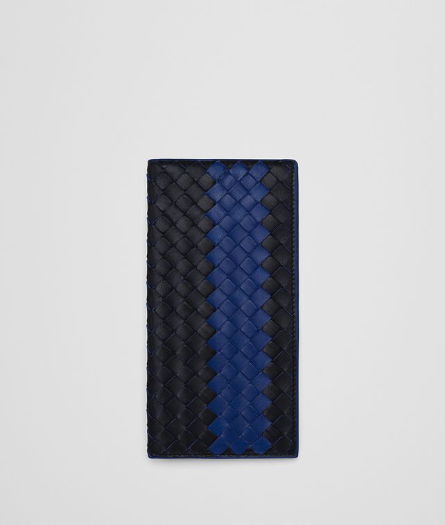BOTTEGA VENETA トルマリン コバルトブルー イントレチャート ナッパ クラブ デュオ コンチネンタルウォレット コンチネンタルウォレット メンズ fp