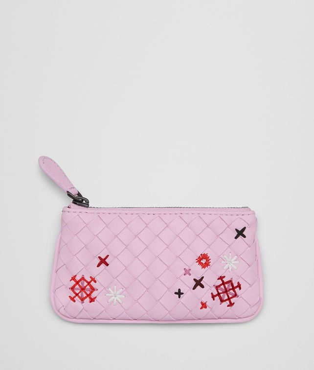 BOTTEGA VENETA PORTACHIAVI IN INTRECCIATO MEADOW FLOWER DRAGEE Portachiavi o Braccialetto E fp