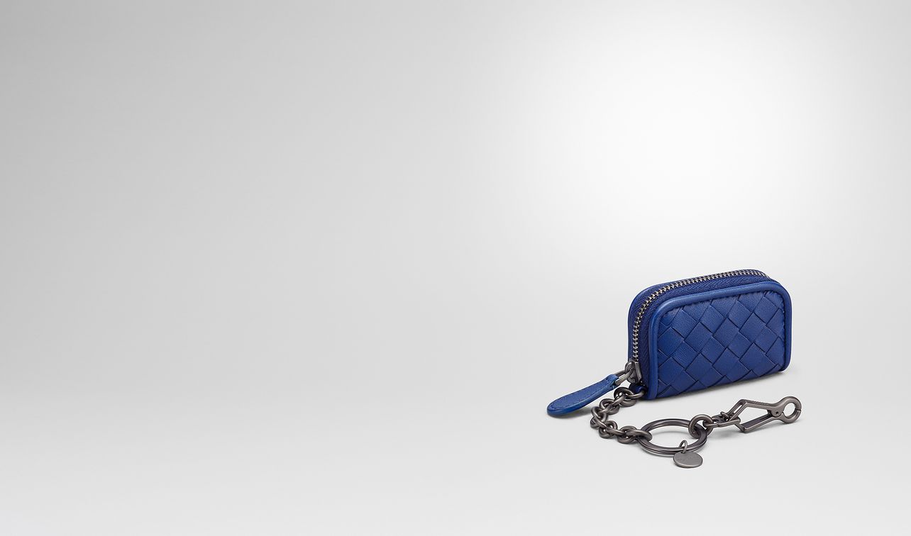 cobalt intrecciato nappa key ring landing