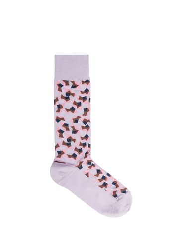 Marni Metropolis print cotton sock Woman