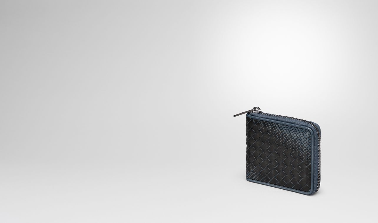 denim intrecciato nappa zip-around wallet landing