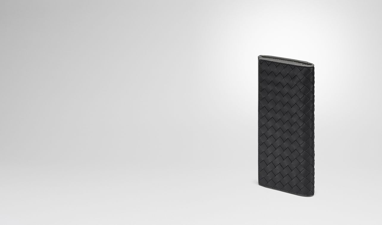 nero intrecciato continental wallet landing
