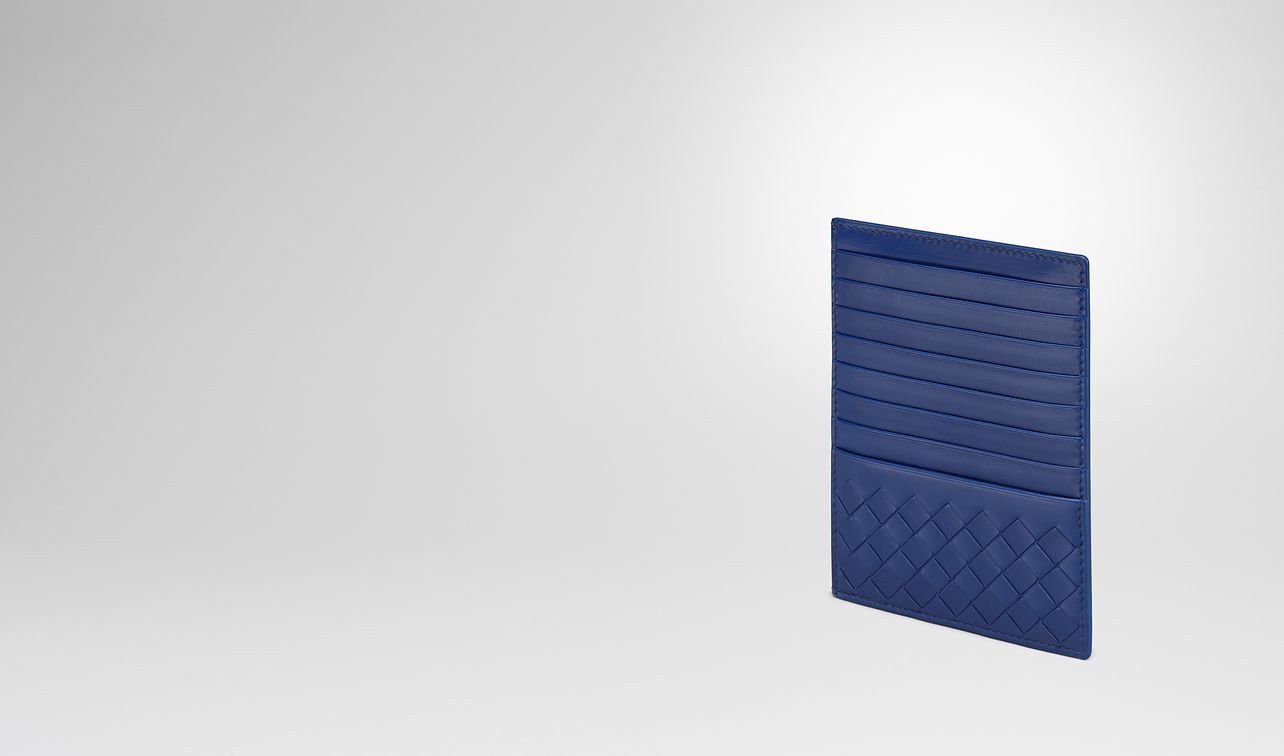 cobalt intrecciato nappa card case landing
