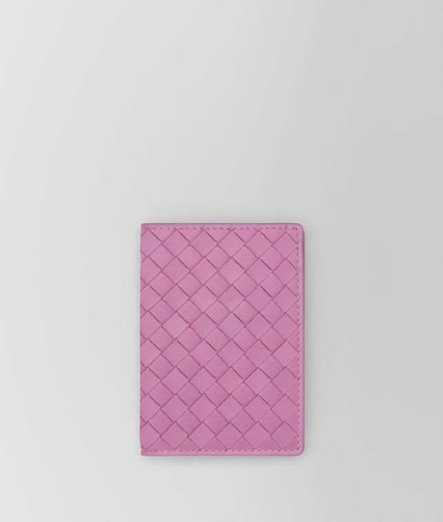 BOTTEGA VENETA TWILIGHT INTRECCIATO NAPPA TRAIN PASS CASE Card Case or Coin Purse E fp