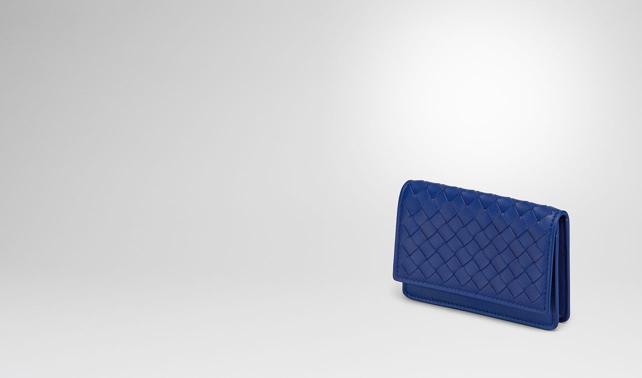 cobalt intrecciato card case landing