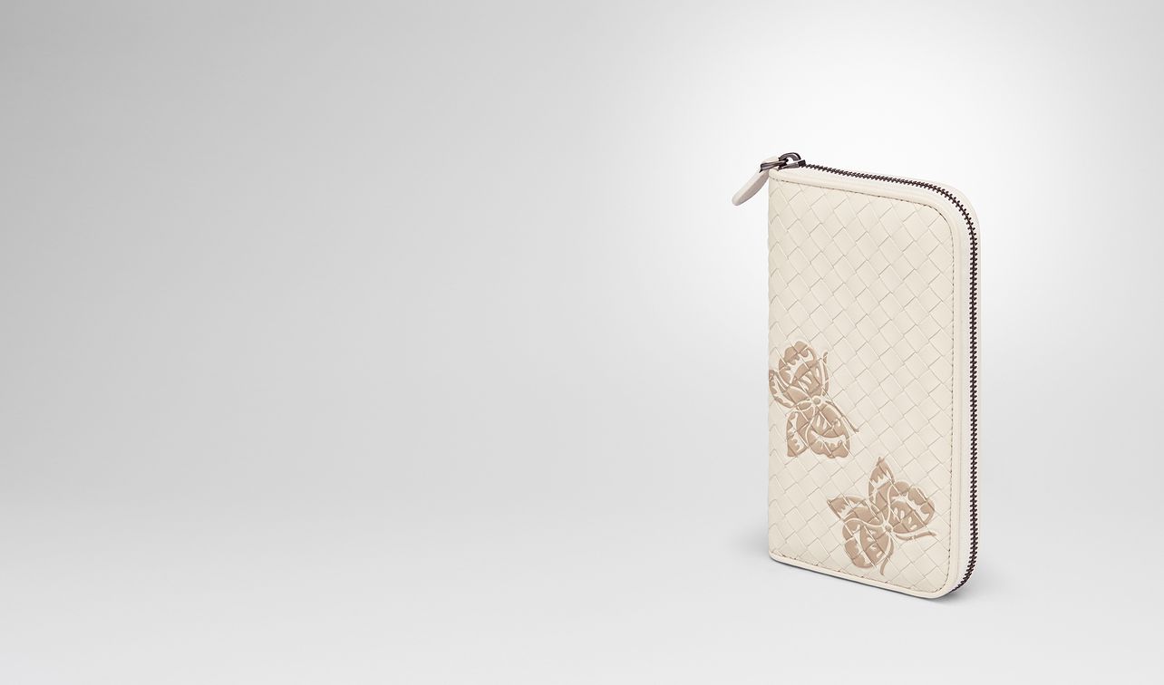 mink intrecciato nappa zip-around wallet landing