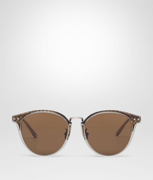 BOTTEGA VENETA SILVER METAL SUNGLASSES Sunglasses E fp