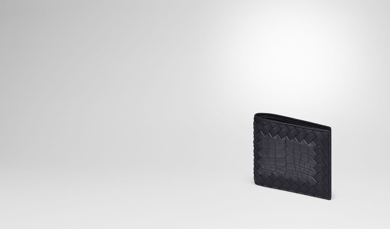 tourmaline intrecciato nappa crocodile wallet landing
