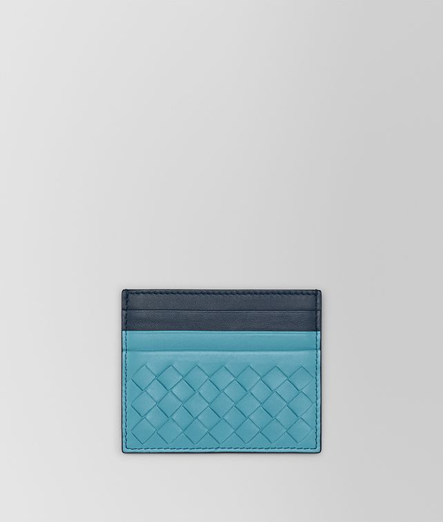 BOTTEGA VENETA AQUA INTRECCIATO NAPPA CARD CASE Card Case E fp