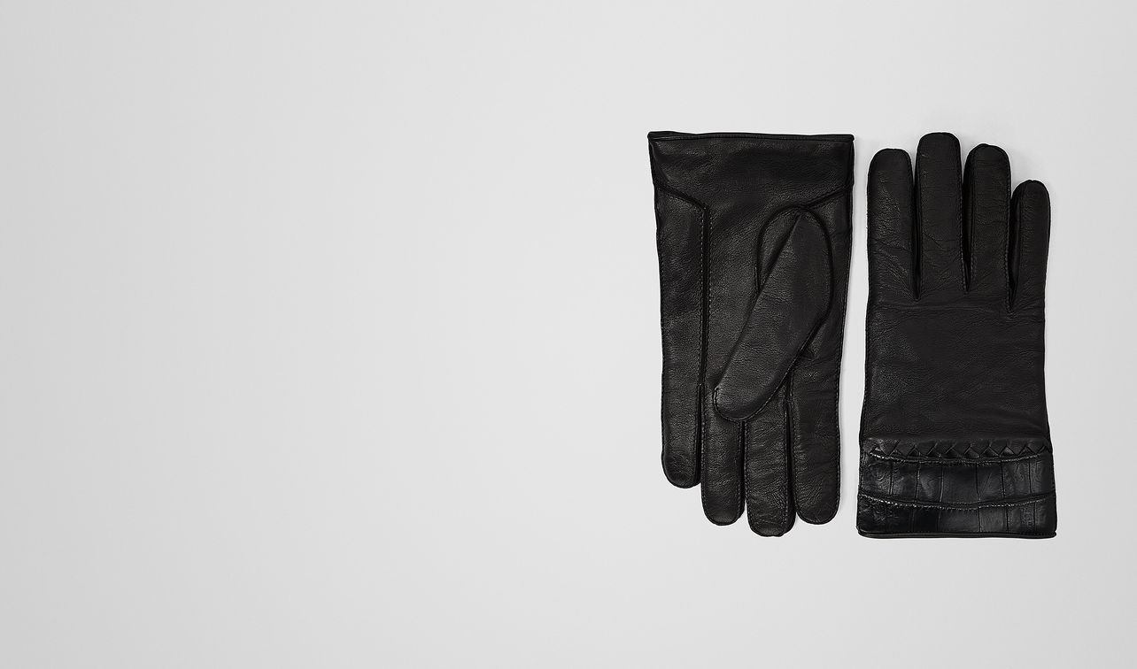 nero nappa crocodile glove landing