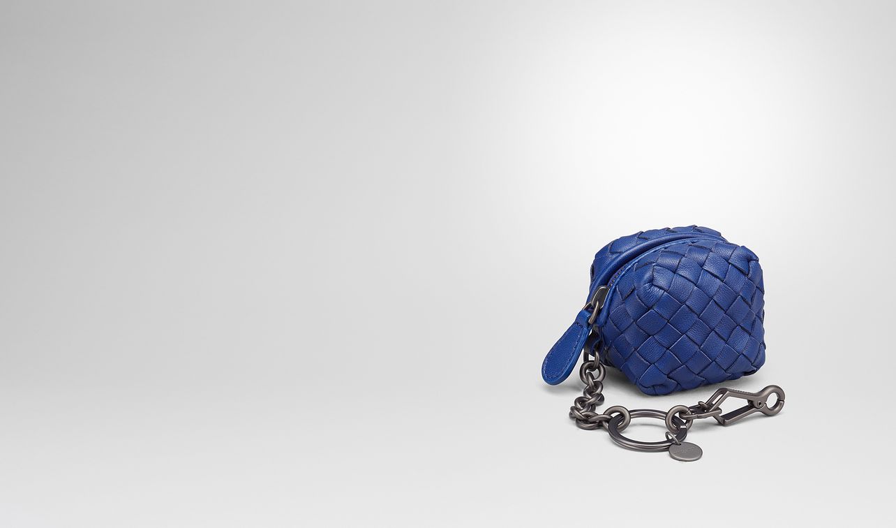 cobalt intrecciato nappa key ring landing