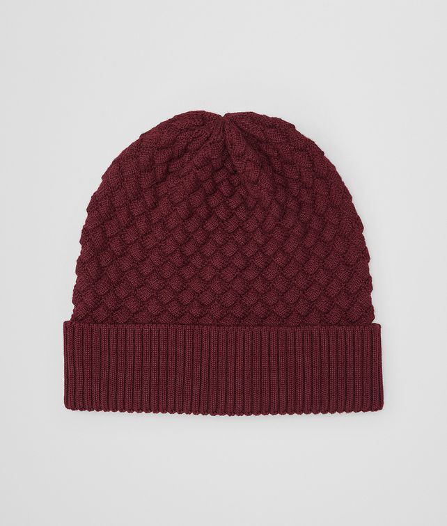 BOTTEGA VENETA AMARANTH WOOL HAT Scarves, Gloves & Others Man fp