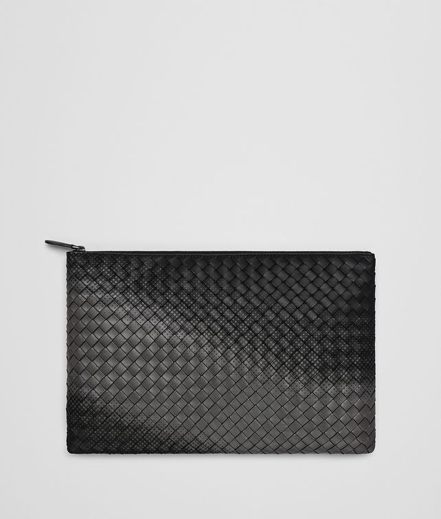 BOTTEGA VENETA NERO INTRECCIATO NAPPA GALAXY POUCH Other Leather Accessory E fp