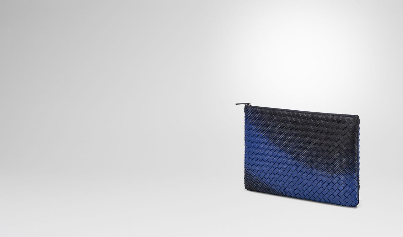tourmaline intrecciato nappa galaxy pouch landing