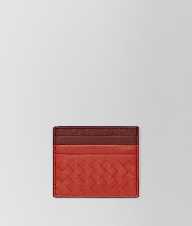 BOTTEGA VENETA TERRACOTTA INTRECCIATO NAPPA CARD CASE Card Case E fp