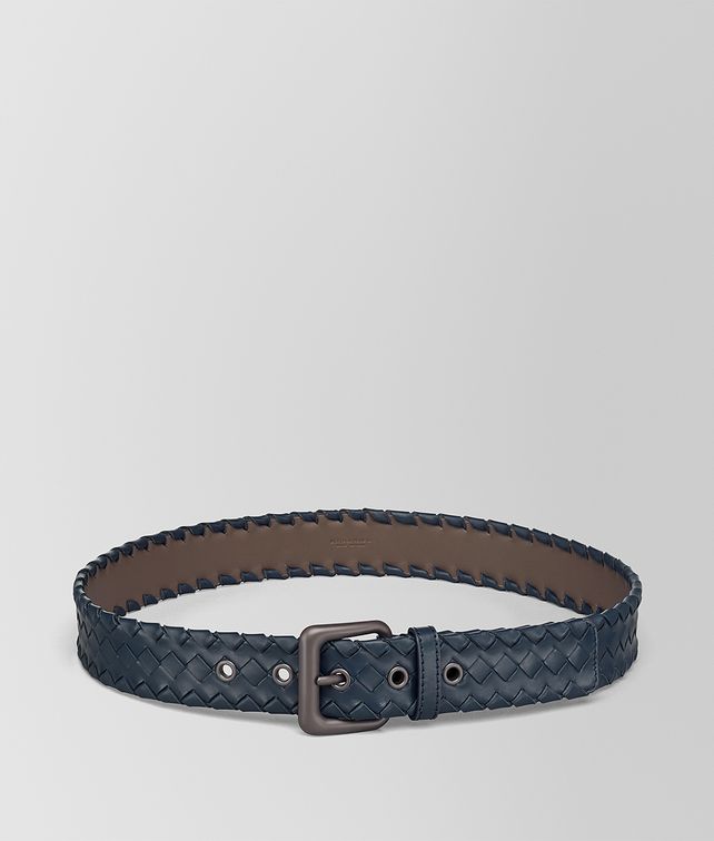 BOTTEGA VENETA DENIM INTRECCIATO CALF BELT Belt Man fp