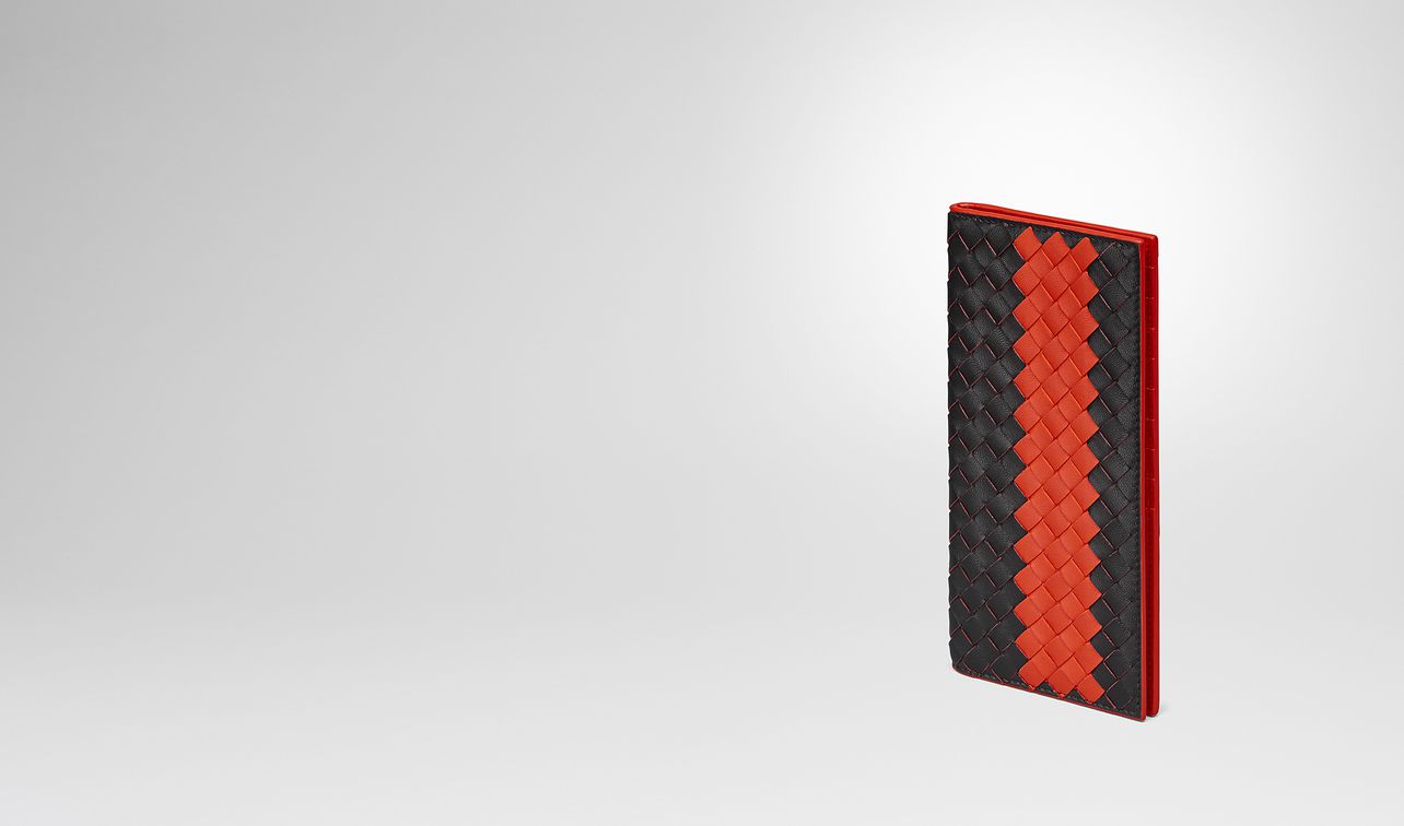 nero terracotta intrecciato nappa continental wallet landing
