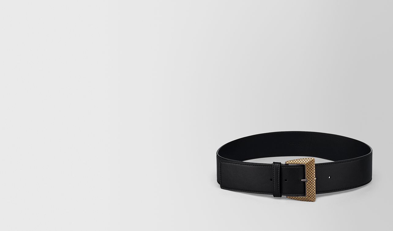 nero intrecciato nappa belt landing
