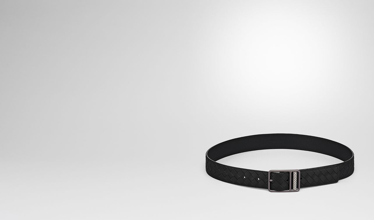 nero intrecciato calf belt landing