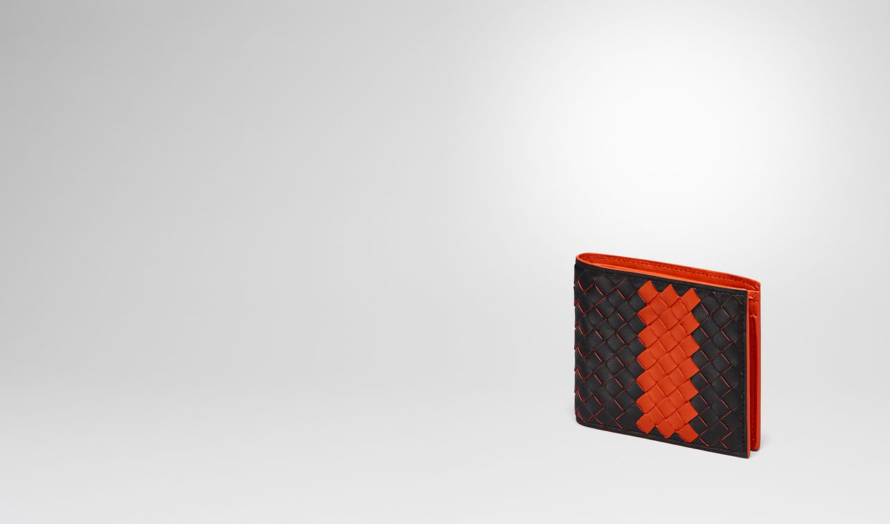 nero intrecciato nappa wallet landing