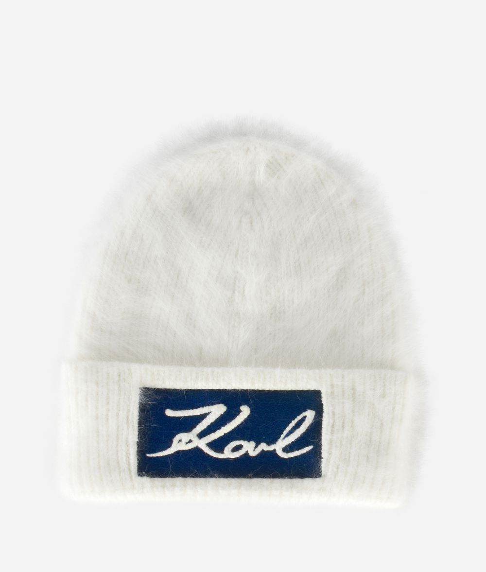 KARL LAGERFELD K/SIGNATURE BEANIE Hat Woman f