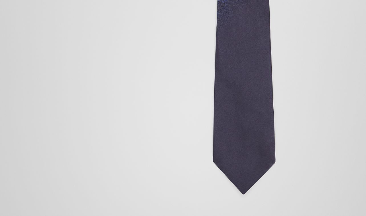 midnight blue silk tie landing