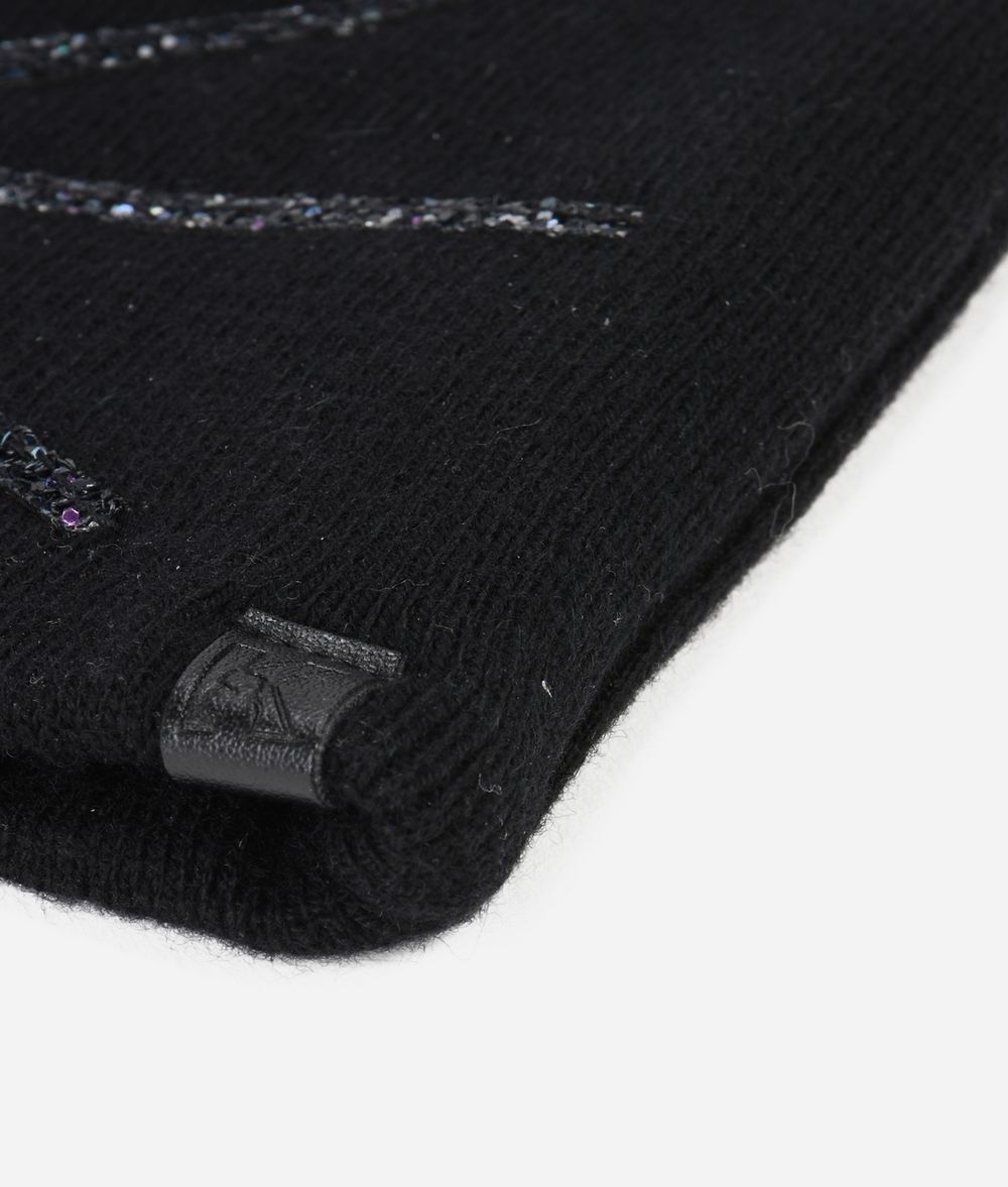 KARL LAGERFELD Choupette Glitter Beanie Hat Woman d