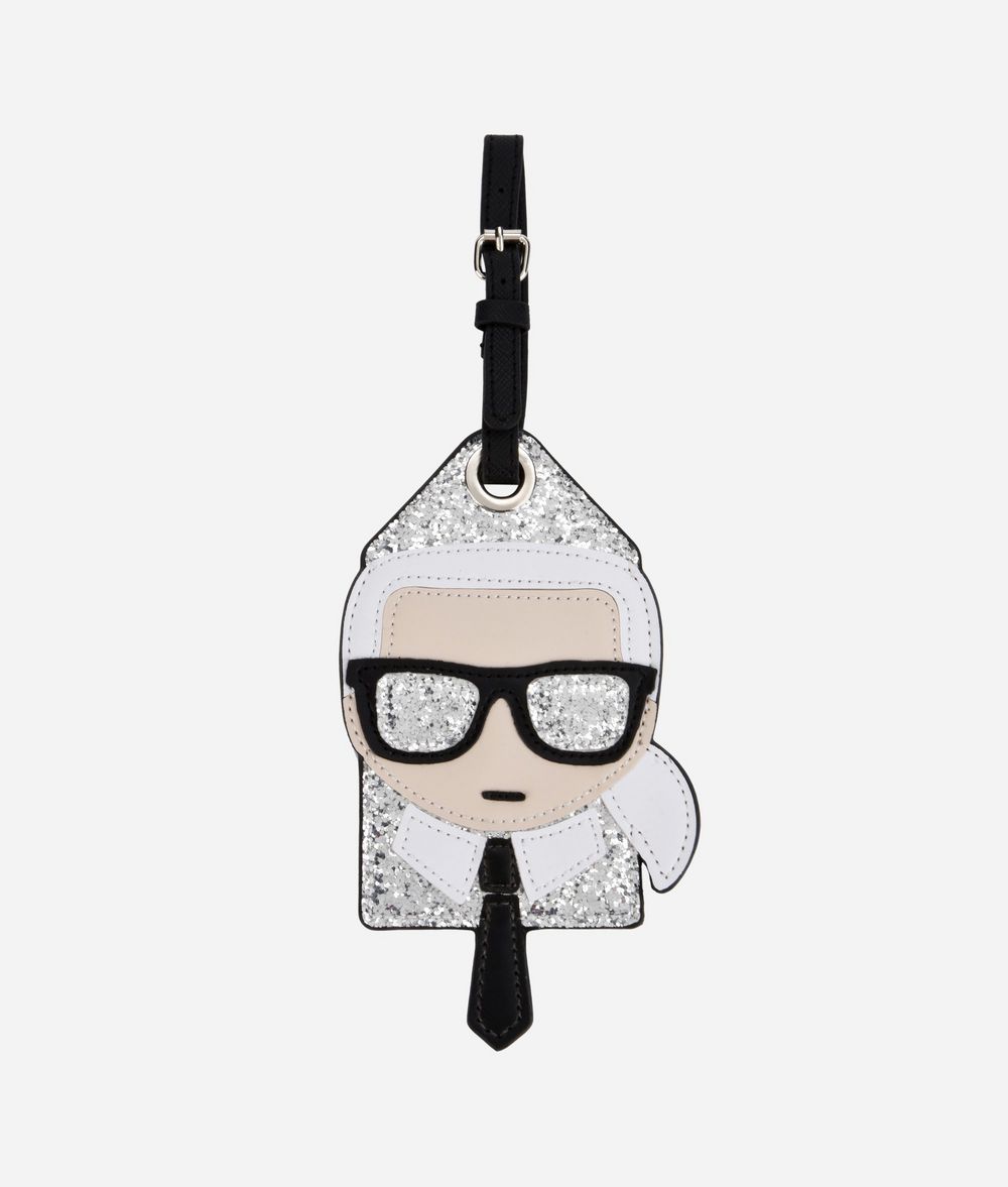 KARL LAGERFELD K/Ikonik Glitter Tag Luggage Tag E f