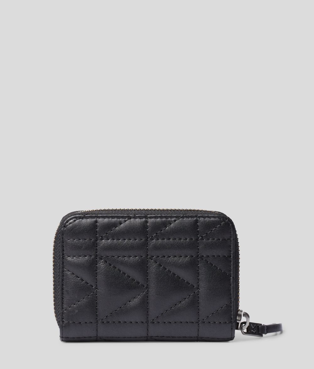 KARL LAGERFELD Petit portefeuille zippé K/Kuilted Portefeuille Femme d
