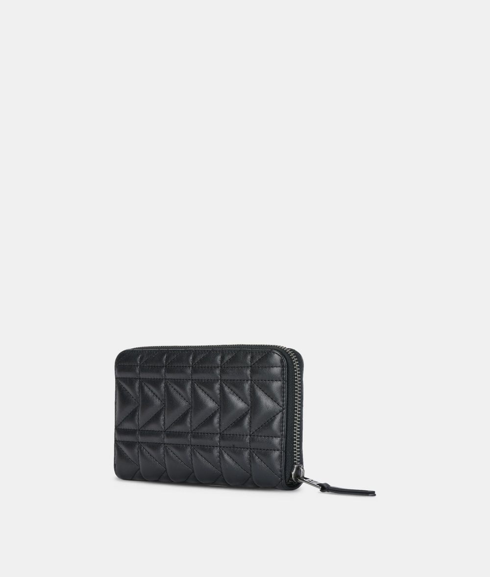 KARL LAGERFELD K/Kuilted Zip-Around Wallet Wallet Woman d