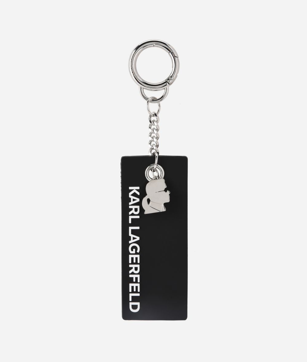 KARL LAGERFELD Karl'S Essential Rubber Tag Key Chain E f