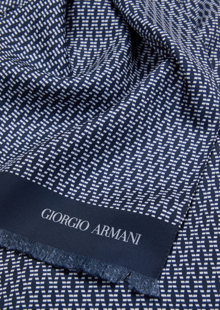 Pure silk scarf | Man | Giorgio Armani