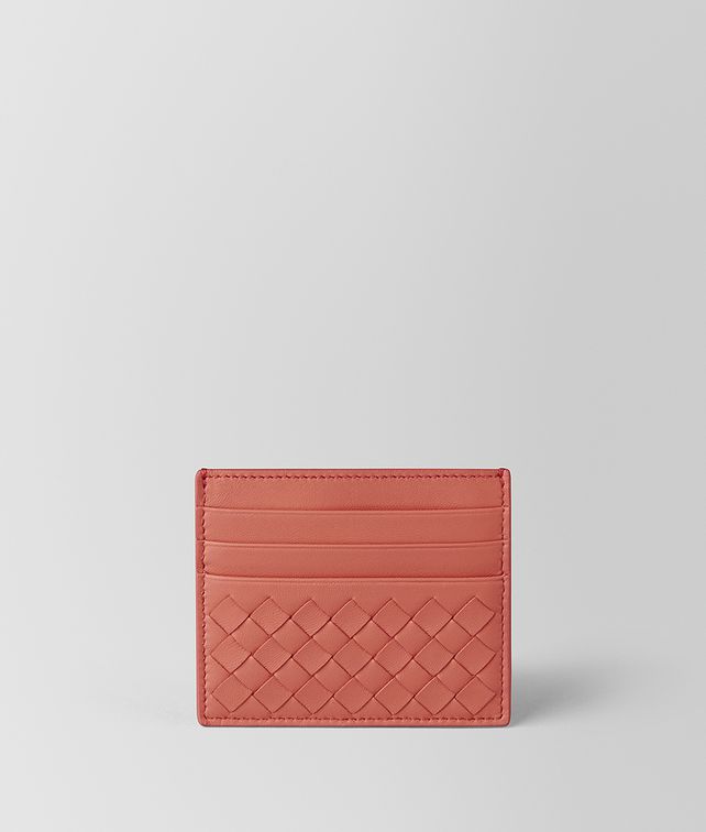 BOTTEGA VENETA HIBISCUS INTRECCIATO NAPPA CARD CASE Card Case or Coin Purse E fp
