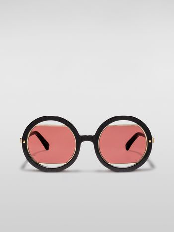 Marni Marni SUNRISE sunglasses in black acetate Woman