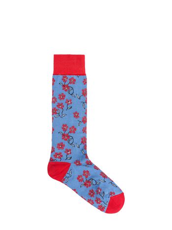 Marni Socks in pink cotton jacquard Woman