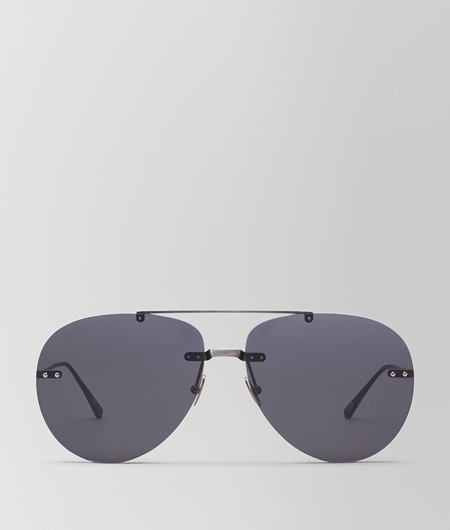 BOTTEGA VENETA GREY METAL SUNGLASSES Sunglasses Woman fp