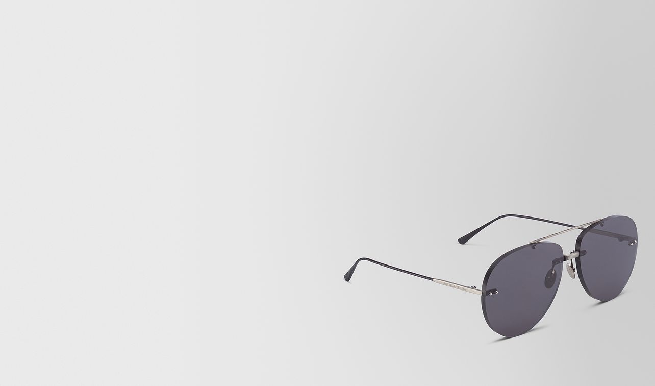 grey metal sunglasses landing