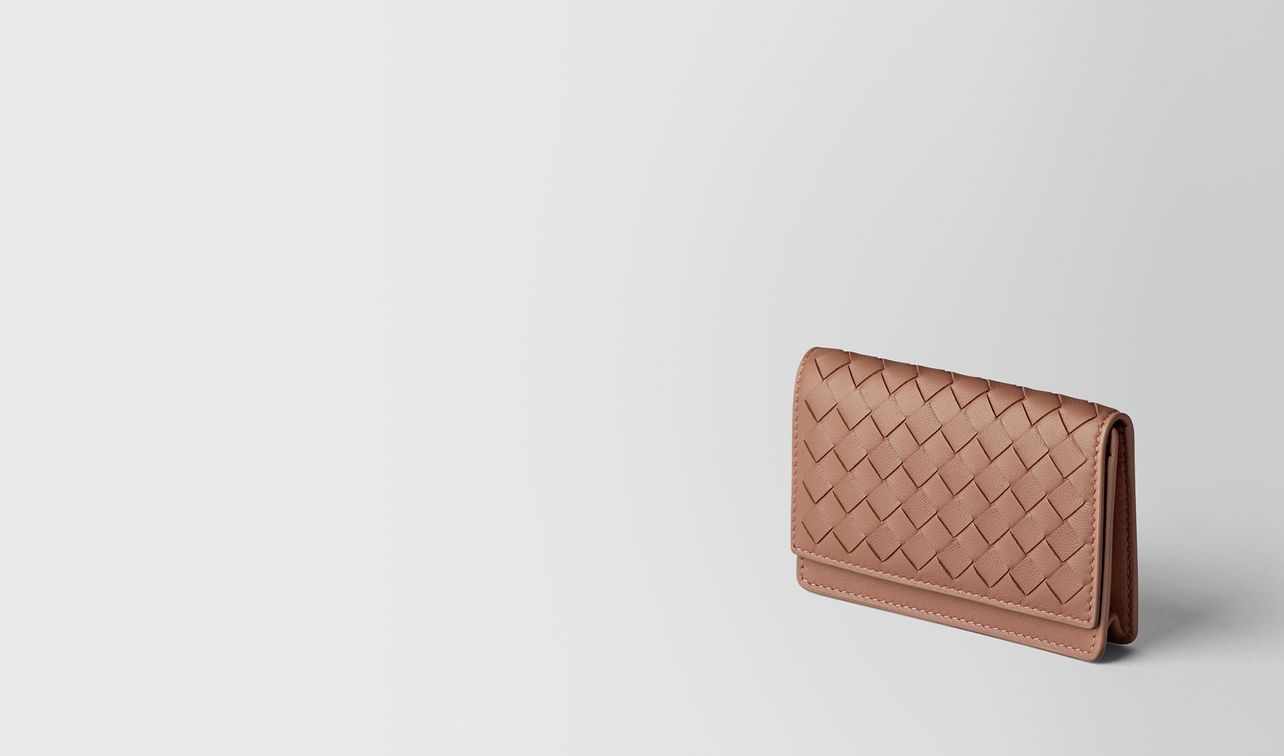 dahlia intrecciato nappa card case landing