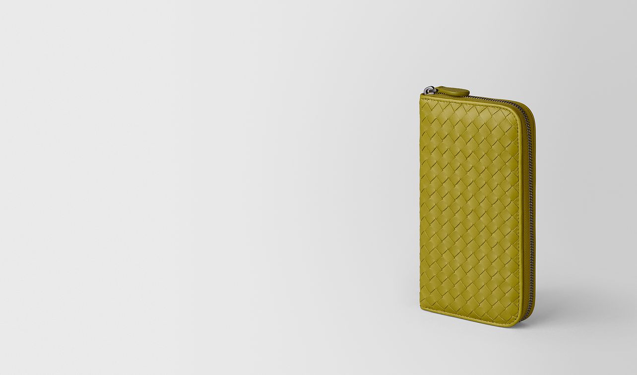 chamomile intrecciato nappa zip-around wallet landing