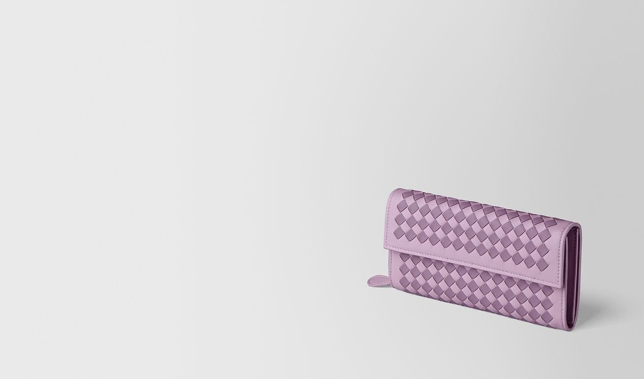 parme lilac intrecciato palio continental wallet landing
