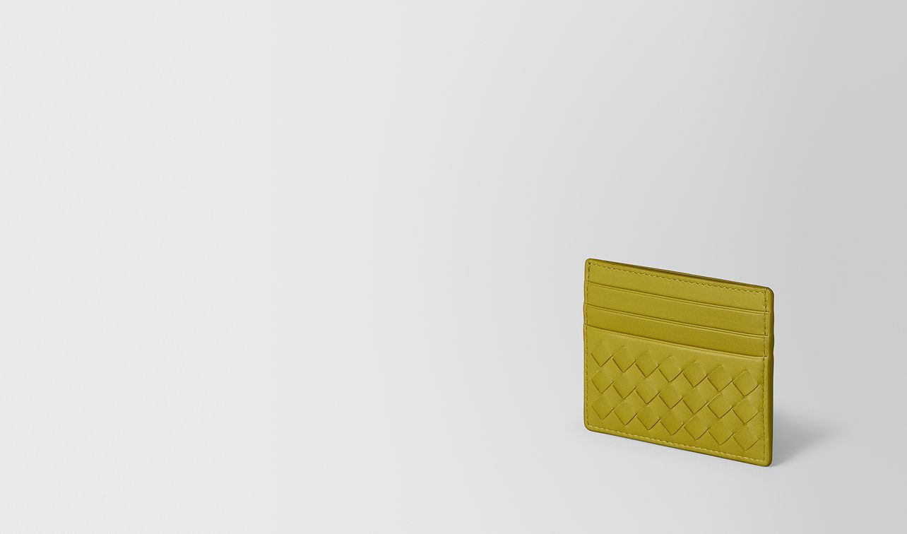 chamomile intrecciato nappa card case landing