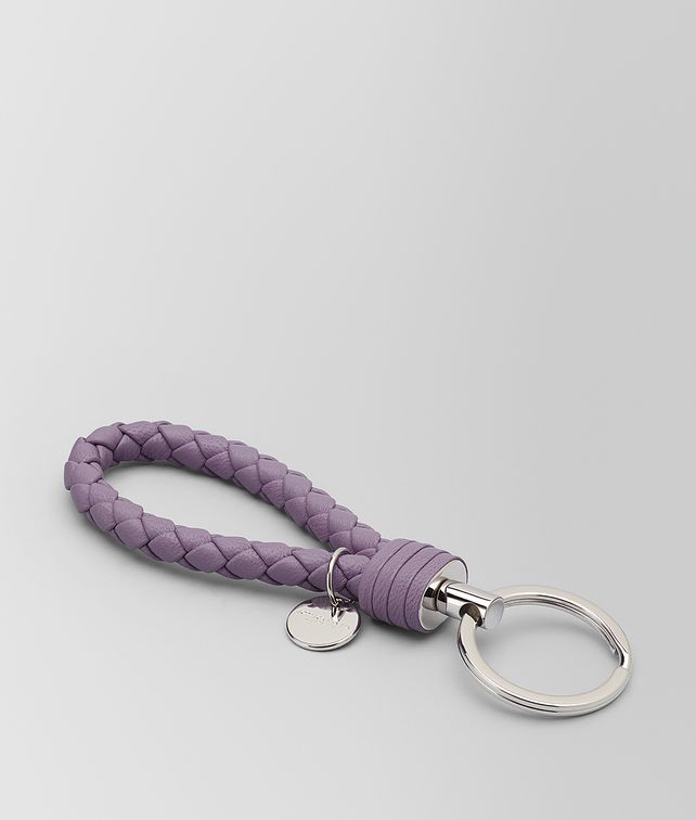 BOTTEGA VENETA LILAC INTRECCIATO NAPPA KEY RING Keyring or Bracelets E fp