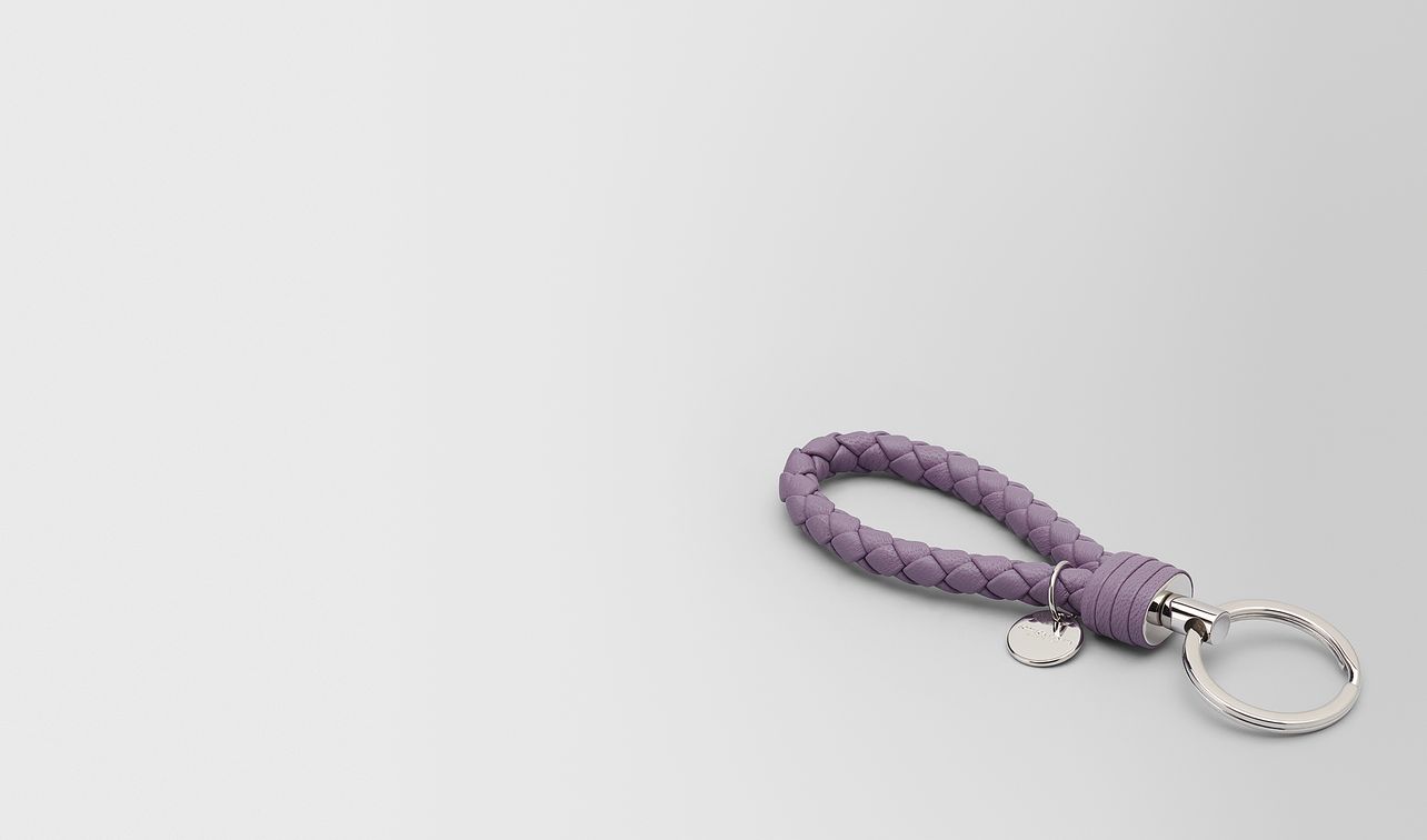 lilac intrecciato nappa key ring landing