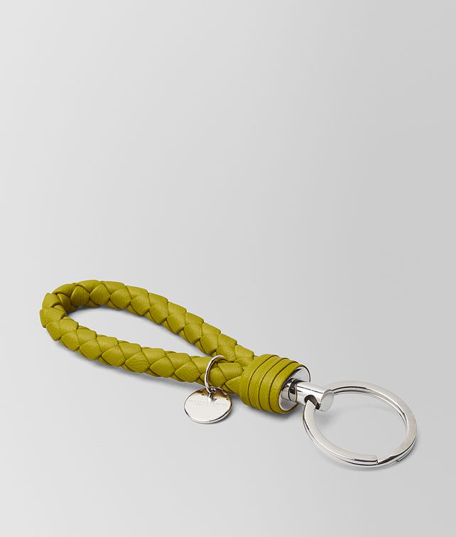 BOTTEGA VENETA CHAMOMILE INTRECCIATO NAPPA KEY HOLDER Keyring or Bracelets E fp
