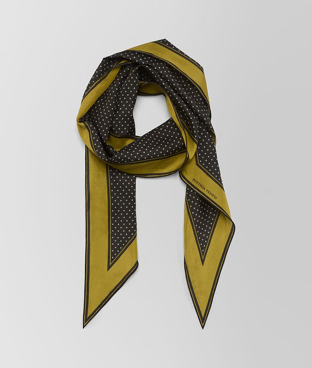 BOTTEGA VENETA CHAMOMILE NERO SILK SCARF Scarf Woman fp